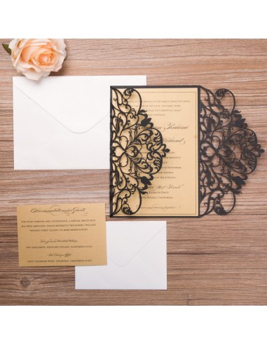 Pack Faire-part mariage Vintage Chic...
