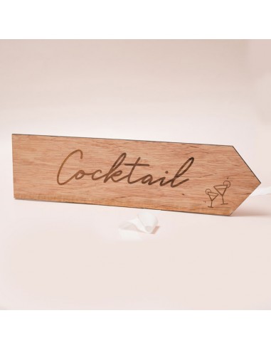 Flèche de Direction Mariage - Bois