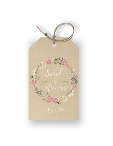 Bundle Etiquette Mariage couronne de...