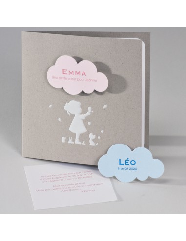 Pack Faire-Part Naissance effet craft...