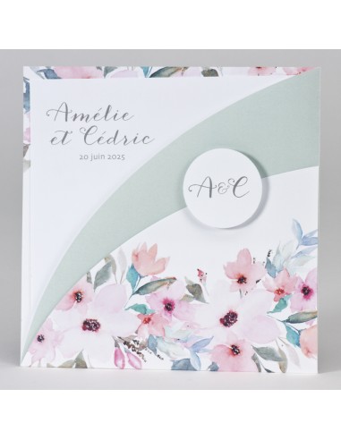 Pack Faire-part Mariage avec Fleurs...