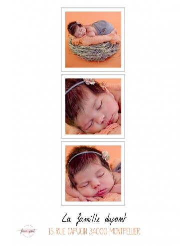 Pack Faire-part Naissance Cigogne -...