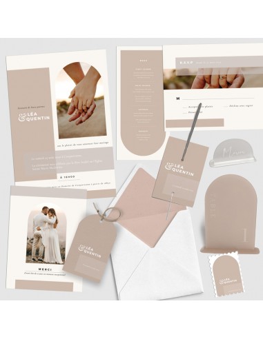 Pack Faire-part Mariage Arche -...