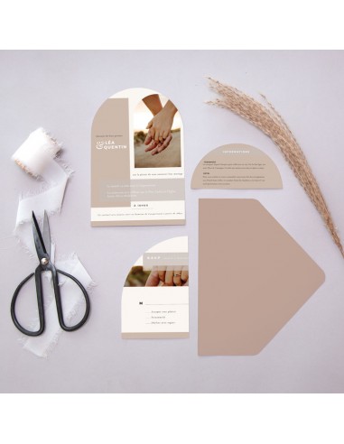 Pack Faire-part Mariage Arche -...