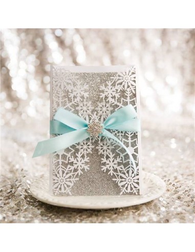 Pack Faire part de Mariage Flocons de...