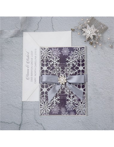 Pack Faire part de Mariage Flocons de...