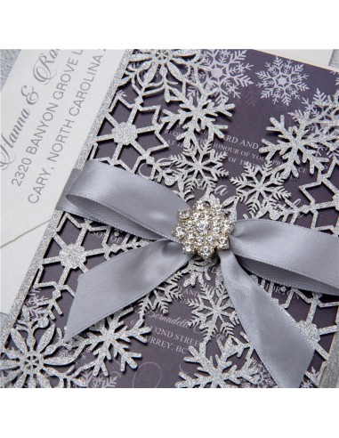 Pack Faire part de Mariage Flocons de...