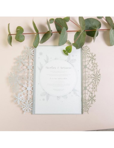 Pack Faire part de Mariage Flocons de...