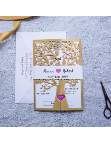 Pack Faire-part Mariage Nature Arbre...