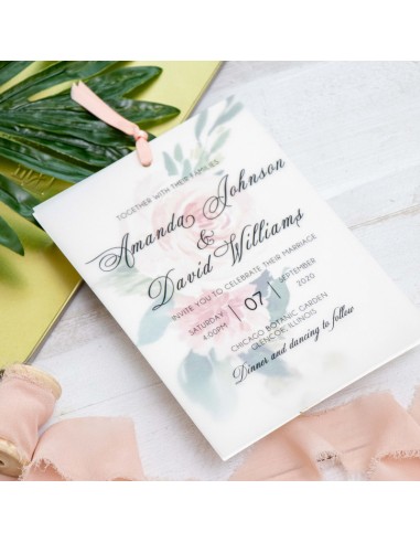 Pack Faire-part Mariage Calque et son...