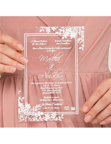 Pack Faire-Part Mariage en plexiglas...