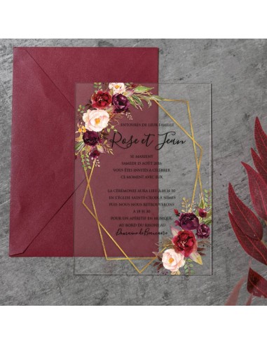 Pack Faire-Part Mariage Plexiglas...
