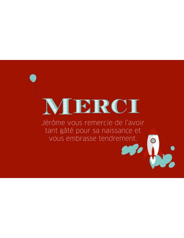 Remerciements Naissance Cirque - Jérôme