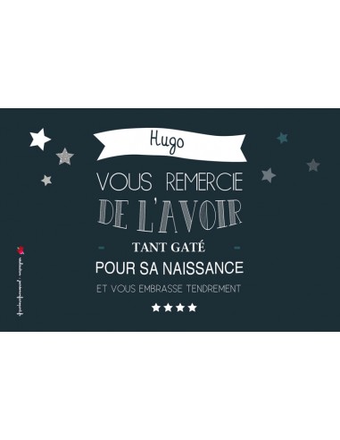 Remerciements Naissance Nuit étoilée...