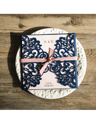 Faire-part Naissance Dentelle Vintage...