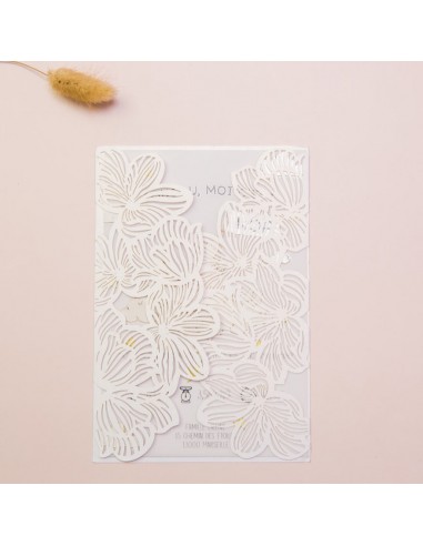 Faire-part Mariage Dentelle Fleur... Faire-part Mariage Dentelle Fleur...