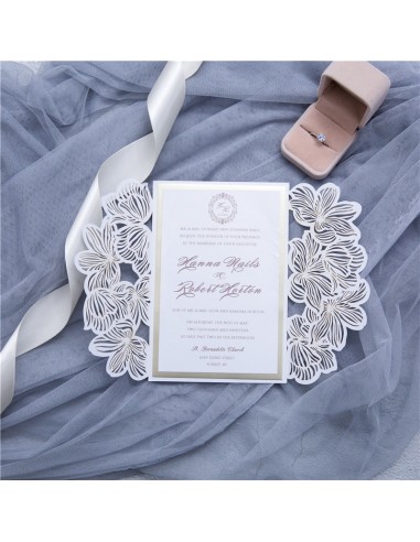 Faire-part Mariage Dentelle Fleur... Faire-part Mariage Dentelle Fleur...