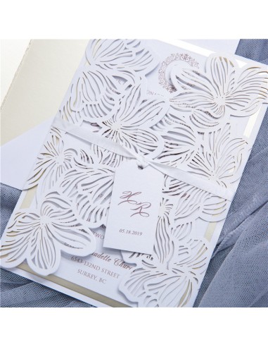 Faire-part Mariage Dentelle Fleur... Faire-part Mariage Dentelle Fleur...