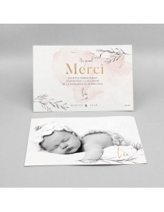 Remerciements Naissance...