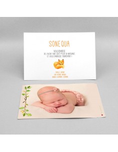 Remerciements Naissance...