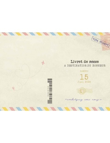 Couverture de livret de messe billet...