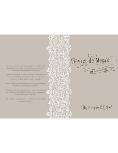 Couverture de livret de messe...