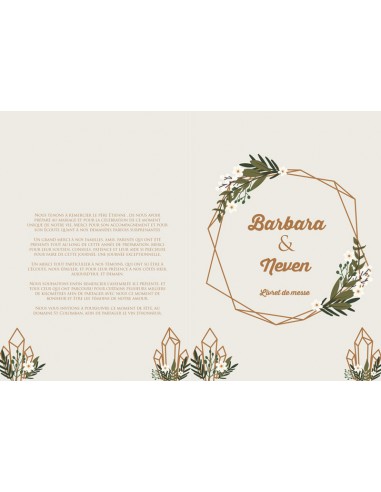 Couverture de livret de messe végétal...