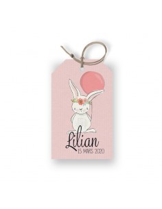 Etiquette naissance Lapin...