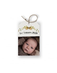 Étiquette naissance renard...