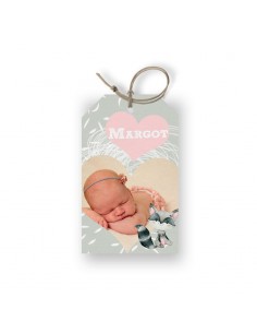 Étiquette naissance Raton...