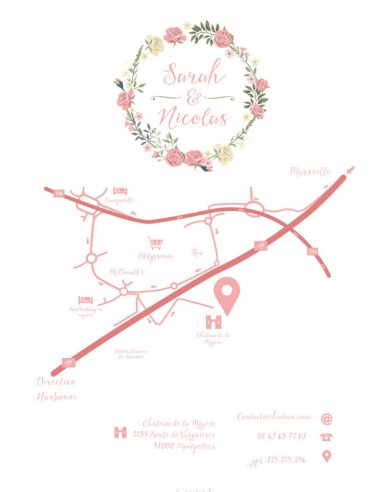 Carton Plan et Directions Couronnes... Carton Plan et Directions Couronnes...