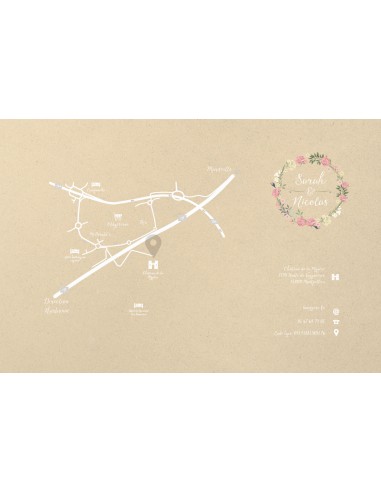 Carton Plan et Directions Couronnes... Carton Plan et Directions Couronnes...