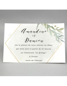 Carton Repas Feuillage...