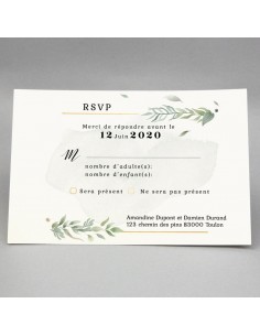 Carton Réponse RSVP...