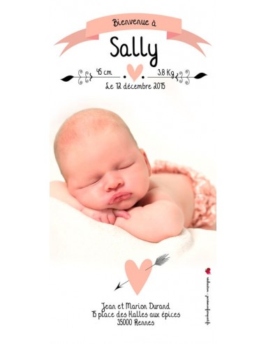 Faire-Part Naissance Magnet Princesse...