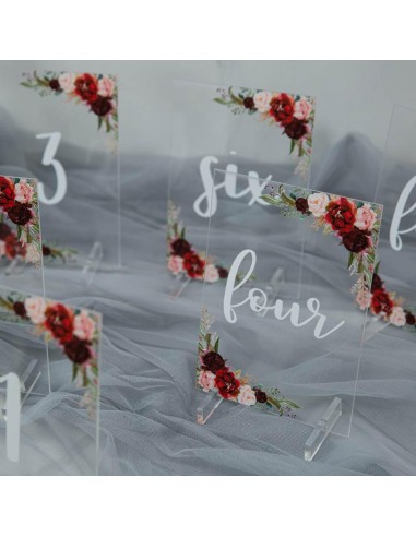 Numéro ou nom de table plexi décor...