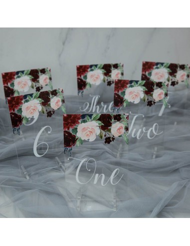 Numéro ou nom de table en plexi...