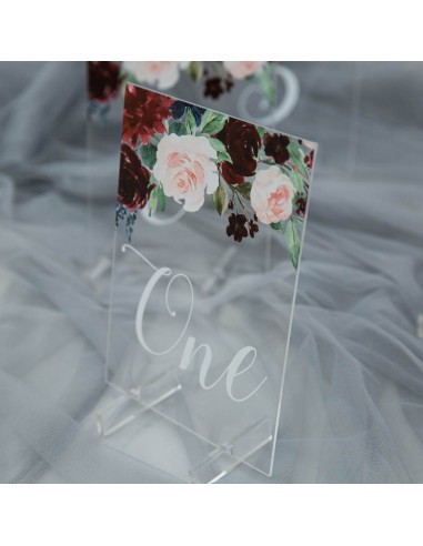 Numéro ou nom de table en plexi...