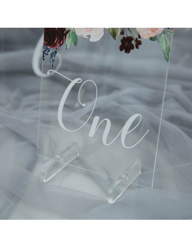 Numéro ou nom de table en plexi...