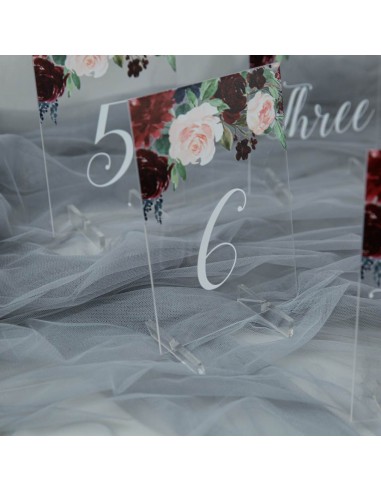 Numéro ou nom de table en plexi...