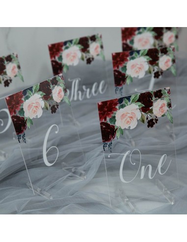 Numéro ou nom de table en plexi...