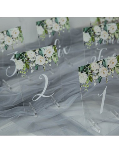 Numéro ou nom de table en plexi...