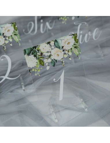 Numéro ou nom de table en plexi...