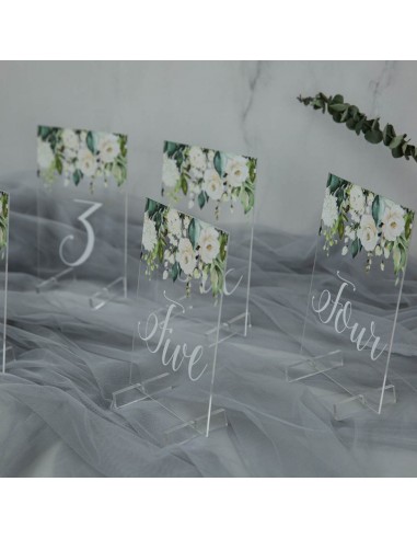 Numéro ou nom de table en plexi...