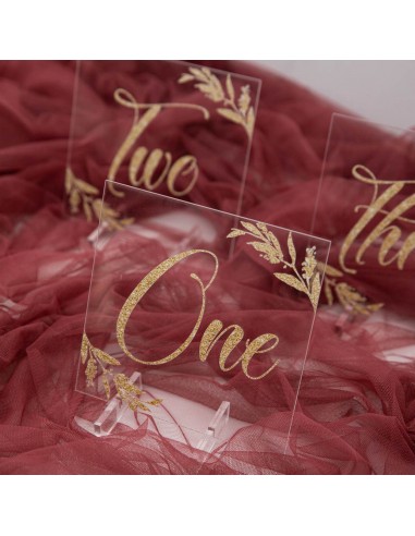 Numéro ou nom de table en plexi...