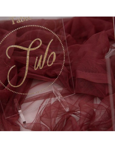Numéro ou nom de table en plexi Elégant