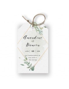 Etiquette Mariage olivier -...