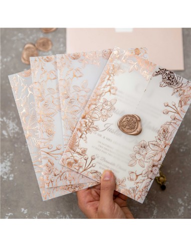 Faire-part Mariage Pochette Calque... Faire-part Mariage Pochette Calque...