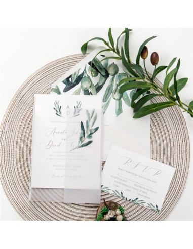 Faire-part Mariage Pochette Calque... Faire-part Mariage Pochette Calque...