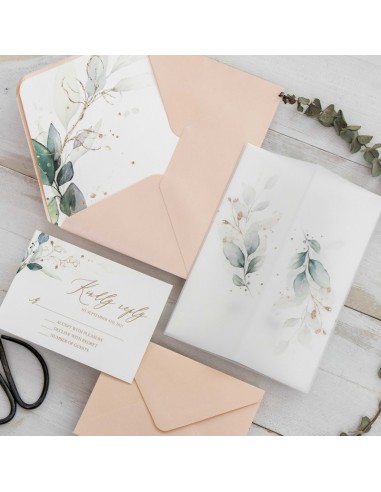 Faire-part Mariage Pochette Calque... Faire-part Mariage Pochette Calque...